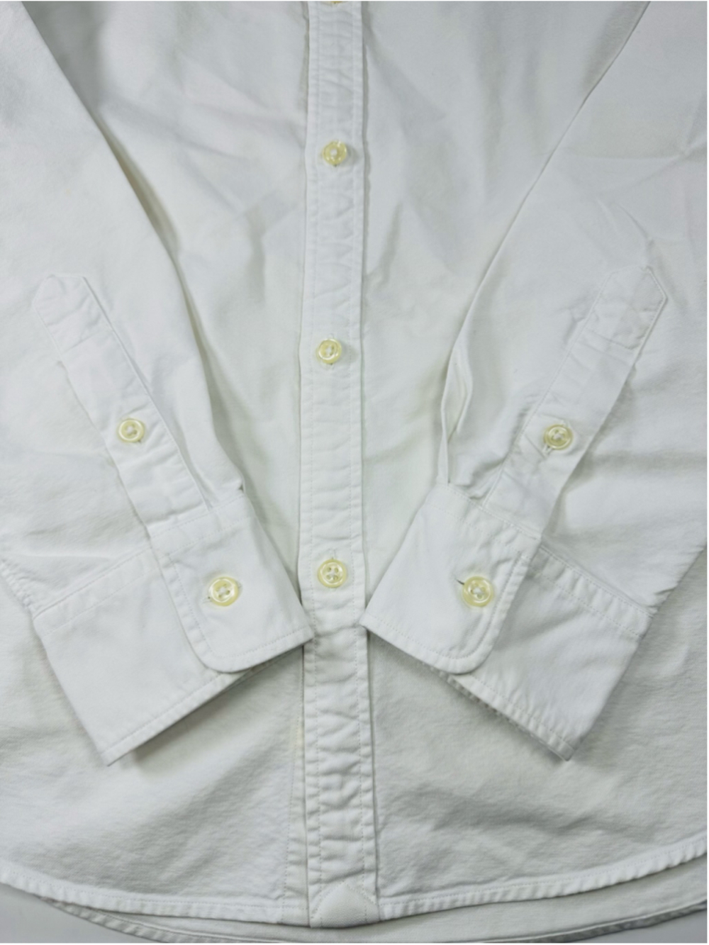 VTG Ralph Lauren Vintage Women’s White Oxford Button Down Shirt Made Hong Kong - Picture 13 of 15